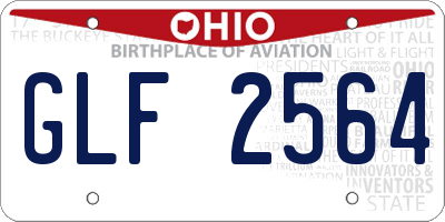 OH license plate GLF2564