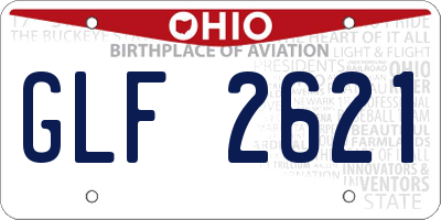 OH license plate GLF2621