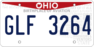 OH license plate GLF3264