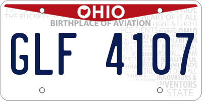 OH license plate GLF4107