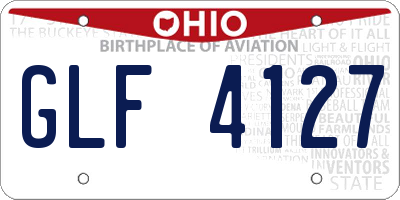 OH license plate GLF4127
