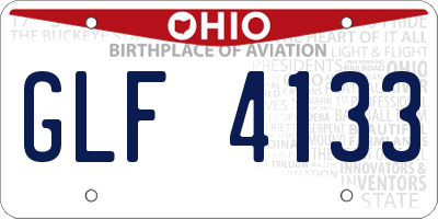 OH license plate GLF4133