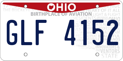 OH license plate GLF4152