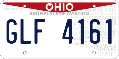 OH license plate GLF4161