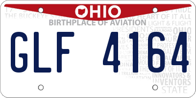 OH license plate GLF4164