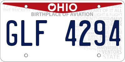 OH license plate GLF4294