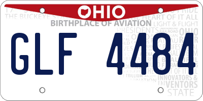 OH license plate GLF4484