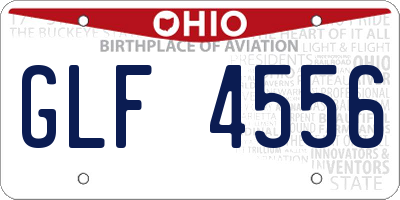 OH license plate GLF4556