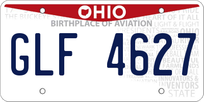 OH license plate GLF4627
