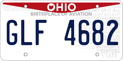 OH license plate GLF4682