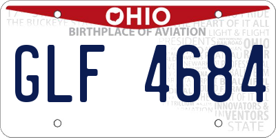 OH license plate GLF4684