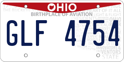OH license plate GLF4754