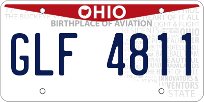 OH license plate GLF4811