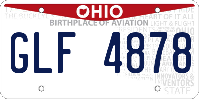 OH license plate GLF4878