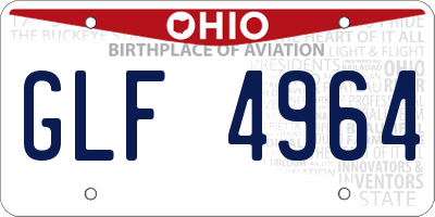 OH license plate GLF4964