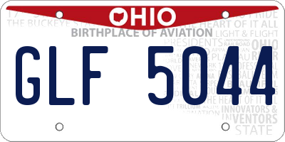 OH license plate GLF5044
