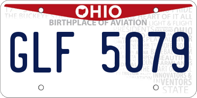 OH license plate GLF5079