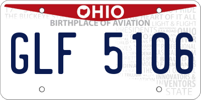 OH license plate GLF5106