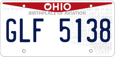 OH license plate GLF5138