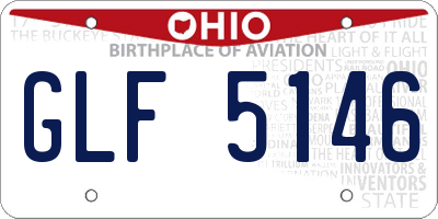 OH license plate GLF5146