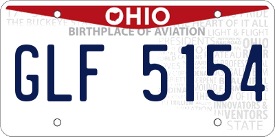OH license plate GLF5154