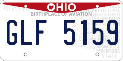 OH license plate GLF5159