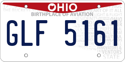 OH license plate GLF5161