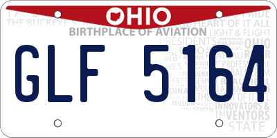 OH license plate GLF5164