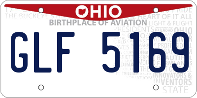 OH license plate GLF5169