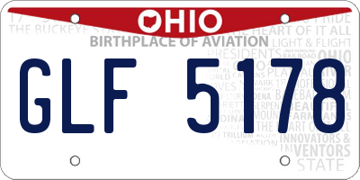 OH license plate GLF5178