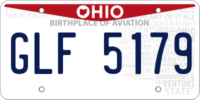 OH license plate GLF5179