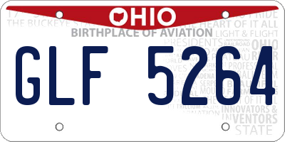 OH license plate GLF5264