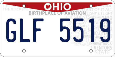 OH license plate GLF5519