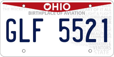 OH license plate GLF5521