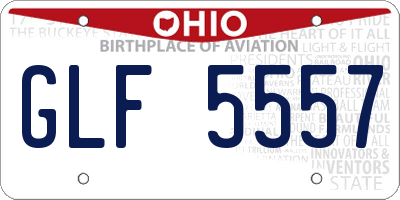 OH license plate GLF5557
