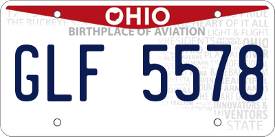 OH license plate GLF5578