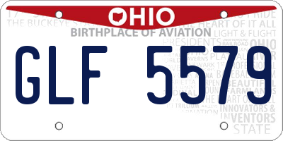 OH license plate GLF5579