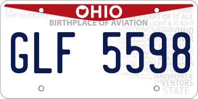 OH license plate GLF5598