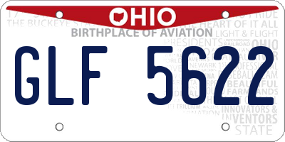OH license plate GLF5622