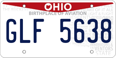 OH license plate GLF5638