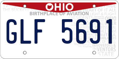 OH license plate GLF5691