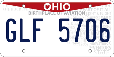 OH license plate GLF5706