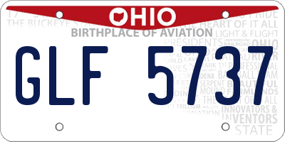 OH license plate GLF5737