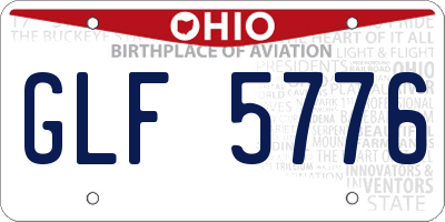OH license plate GLF5776
