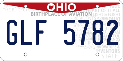 OH license plate GLF5782
