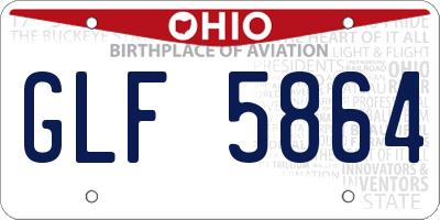 OH license plate GLF5864