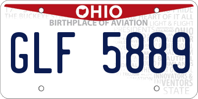 OH license plate GLF5889