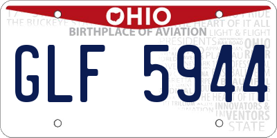 OH license plate GLF5944