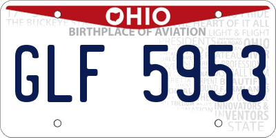 OH license plate GLF5953