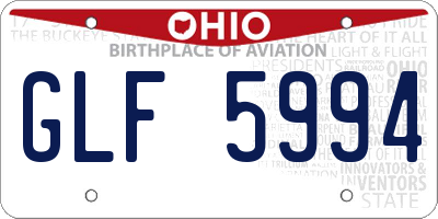 OH license plate GLF5994